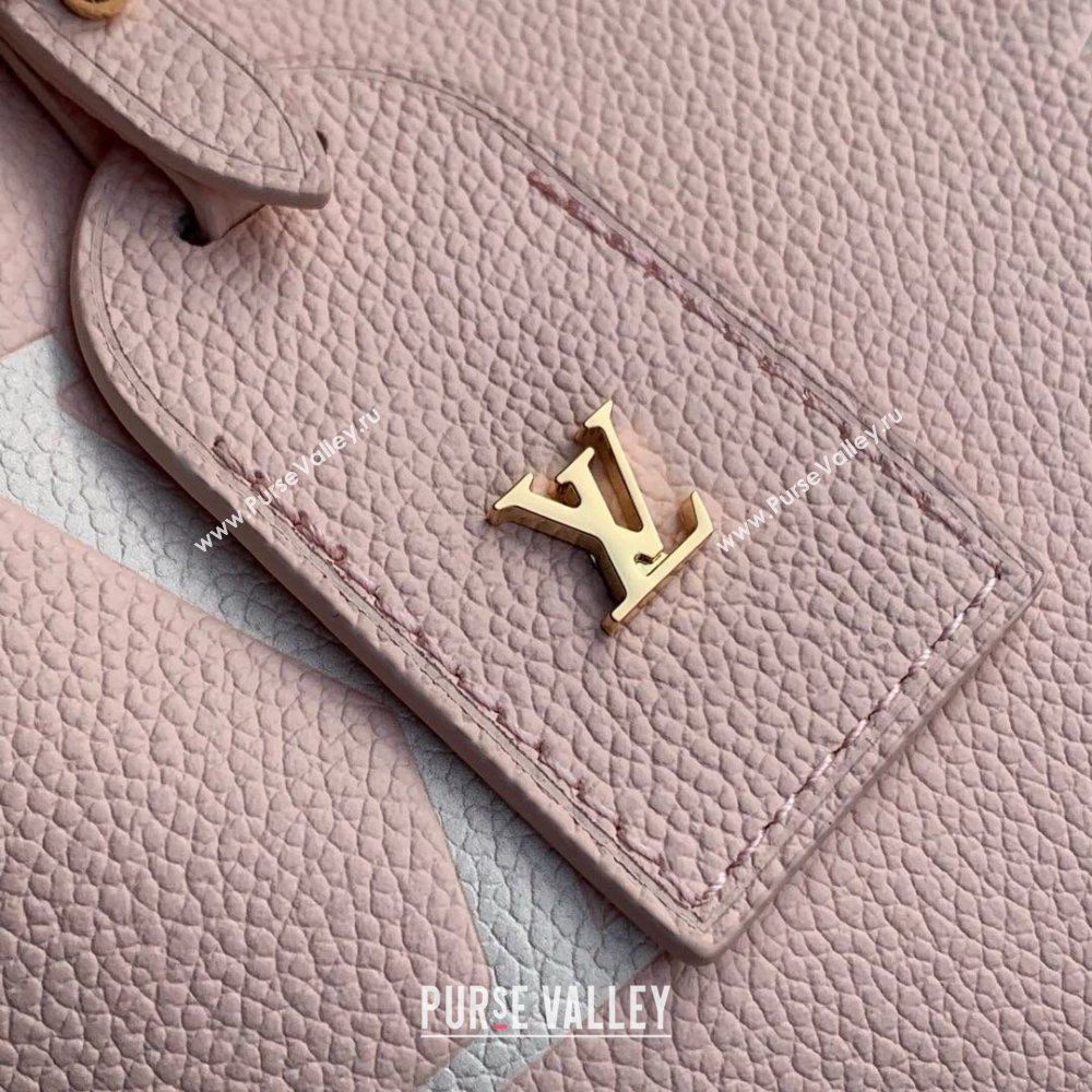 Louis Vuitton CarryAll PM Bag in Pink/Beige Embossed Grained Cowhide Leather M14209 2025 (K-25010714)