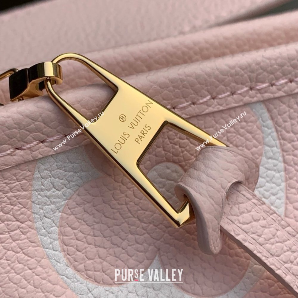 Louis Vuitton CarryAll PM Bag in Pink/Beige Embossed Grained Cowhide Leather M14209 2025 (K-25010714)