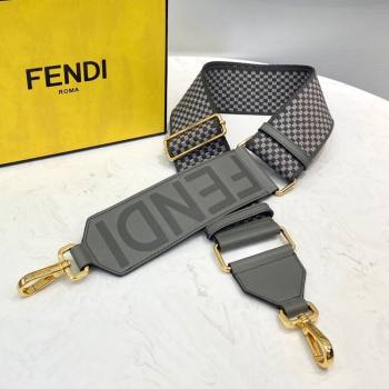 Fendi Strap You Ribbon Shoulder Strap Dark Grey 2021 (CL-21090616)