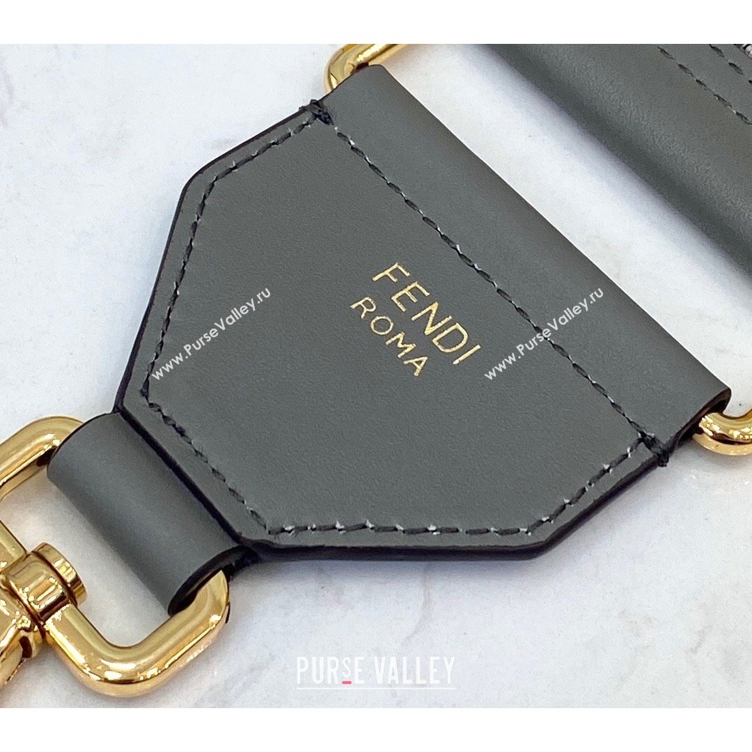 Fendi Strap You Ribbon Shoulder Strap Dark Grey 2021 (CL-21090616)