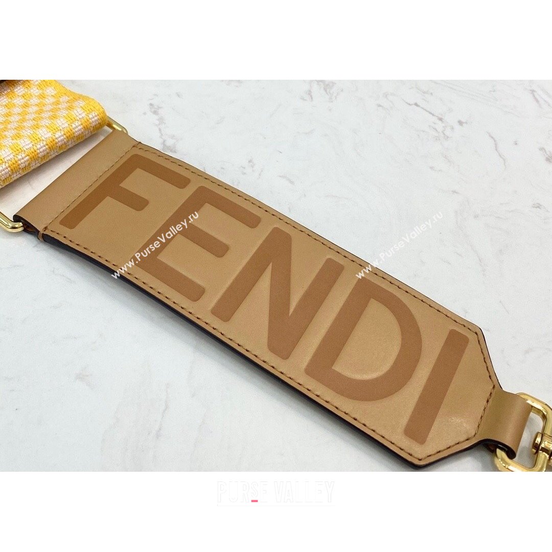 Fendi Strap You Ribbon Shoulder Strap Yellow 2021 (CL-21090615)