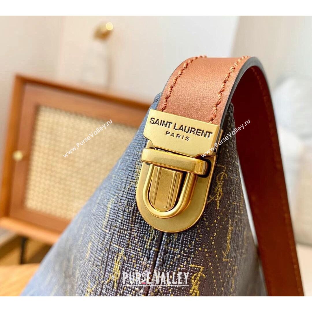 Saint Laurent Le Monogramme Crossbody Bag in Monogram Canvas and Smooth Leather 667490 2021 (YID-210827068)