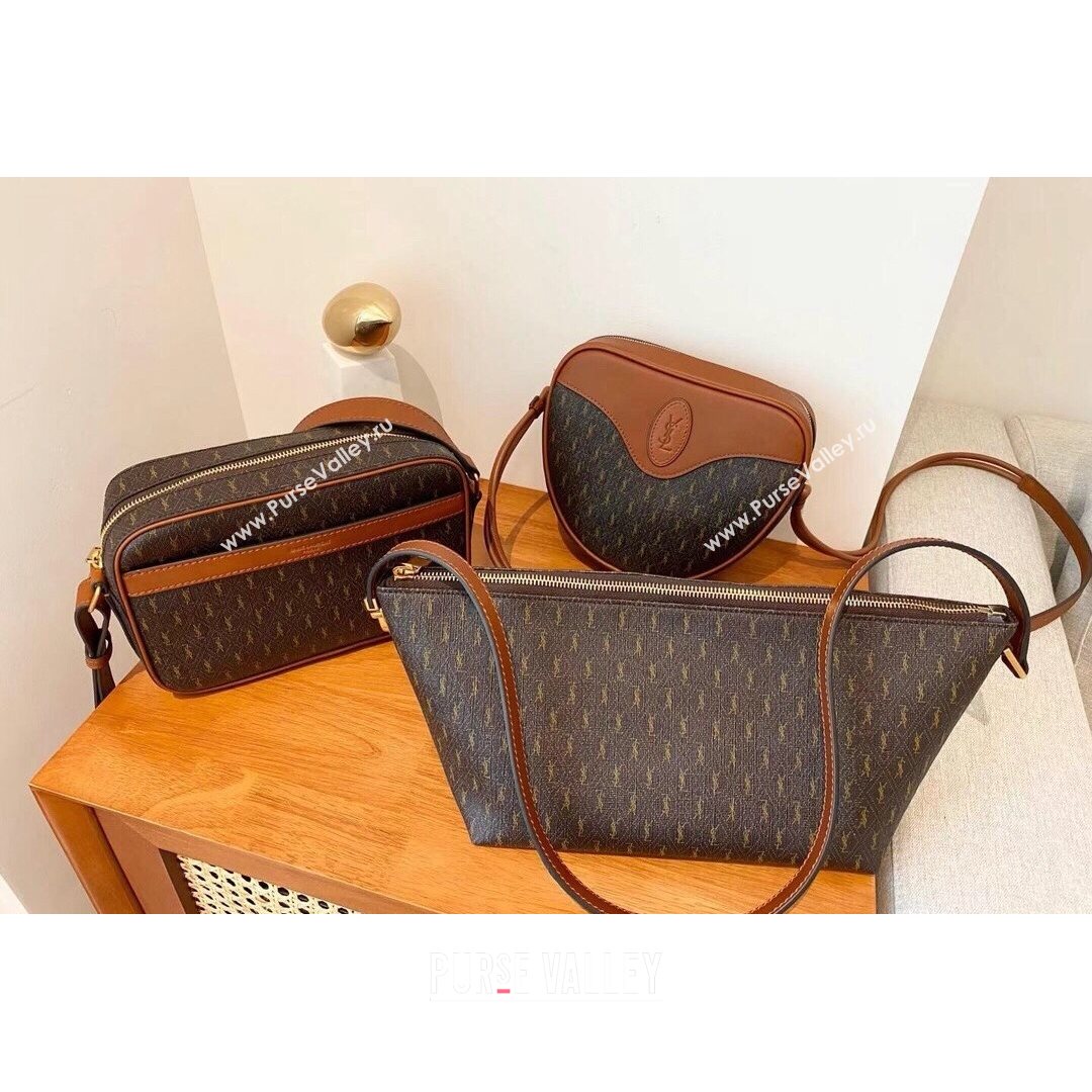 Saint Laurent Le Monogramme Crossbody Bag in Monogram Canvas and Smooth Leather 667490 2021 (YID-210827068)