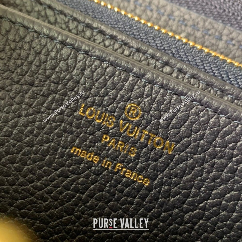 Louis Vuitton Bicolor Zippy Wallet in Monogram Grained Leather M80481 Black 2024 (K-24053109)