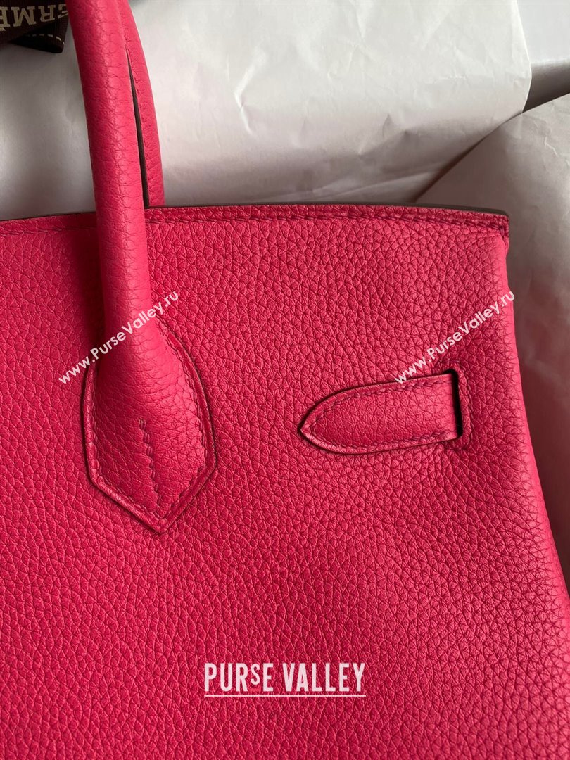 Hermes Birkin 30cm/35cm Bag in Original Togo Leather Rosy/Gold 2024 (Full Handmade) (XYA-24040927)