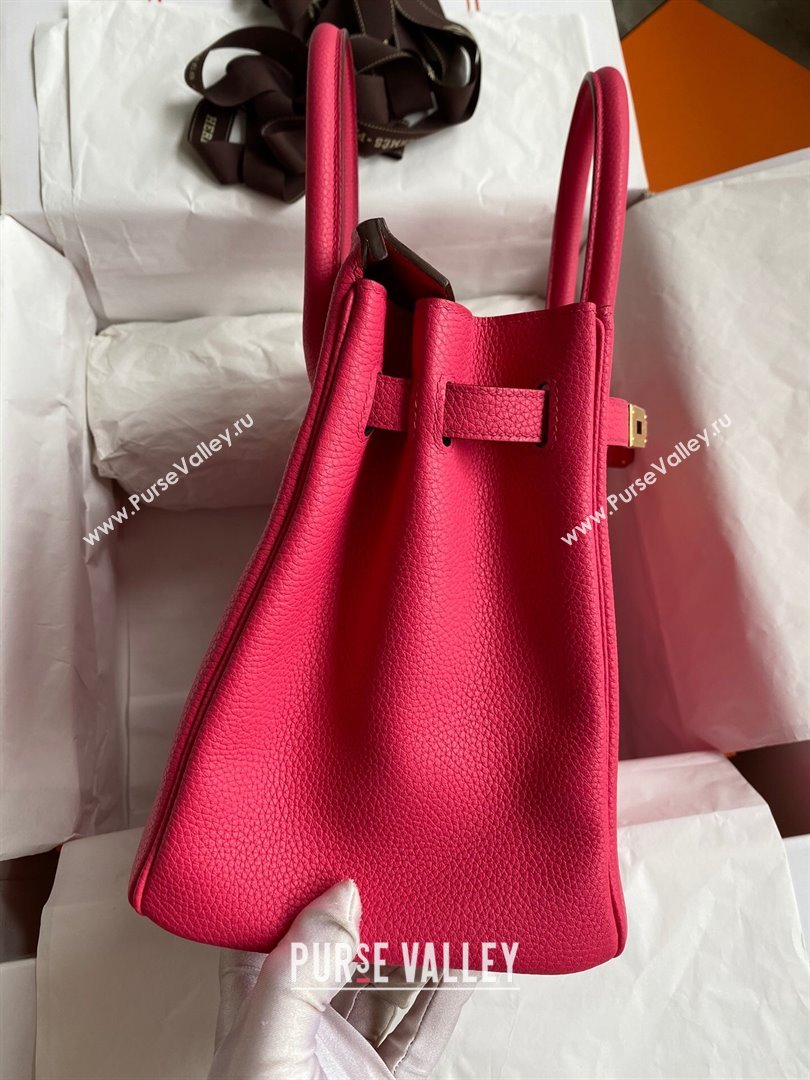 Hermes Birkin 30cm/35cm Bag in Original Togo Leather Rosy/Gold 2024 (Full Handmade) (XYA-24040927)