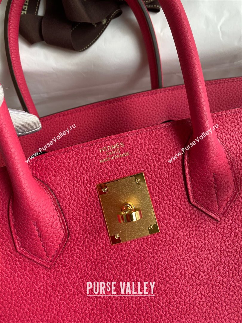 Hermes Birkin 30cm/35cm Bag in Original Togo Leather Rosy/Gold 2024 (Full Handmade) (XYA-24040927)