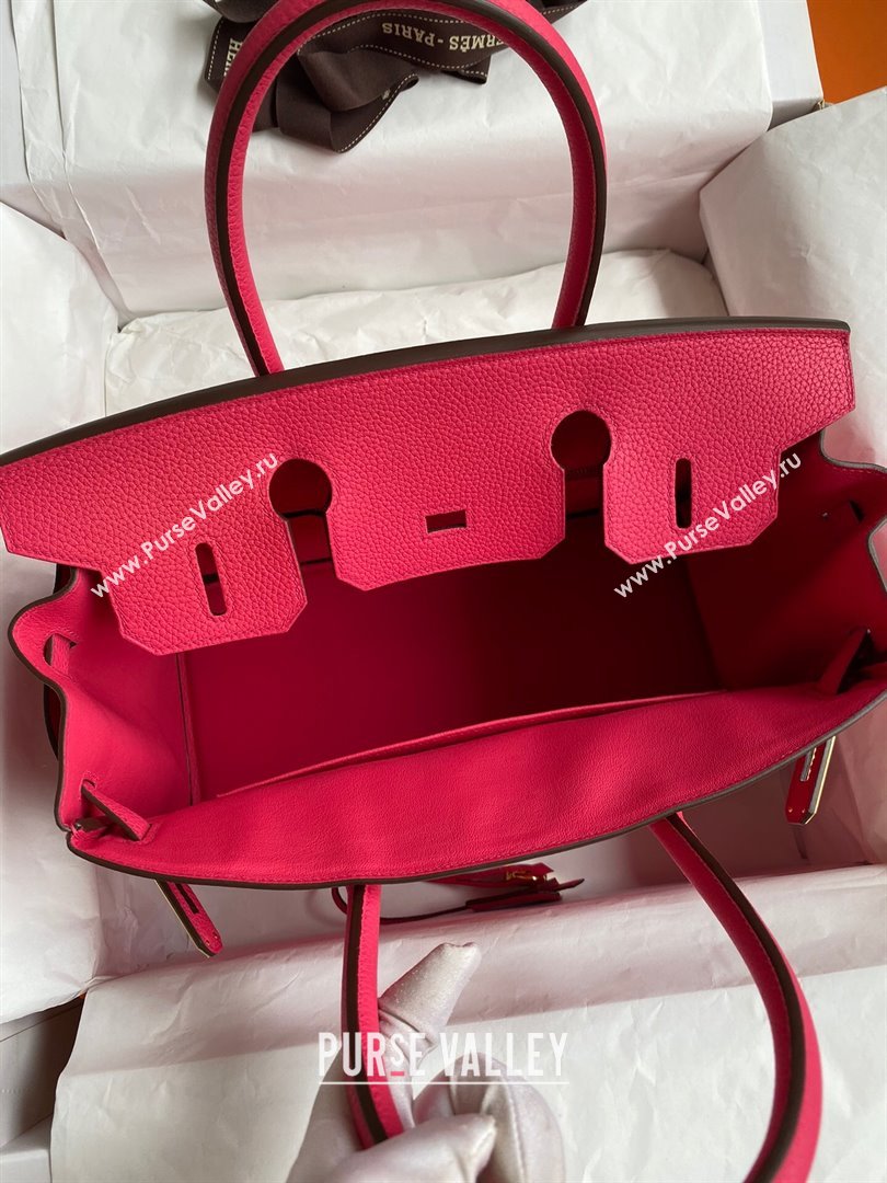 Hermes Birkin 30cm/35cm Bag in Original Togo Leather Rosy/Gold 2024 (Full Handmade) (XYA-24040927)