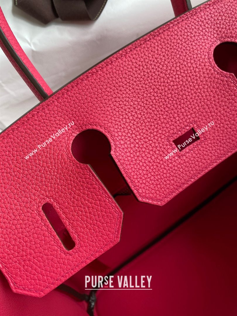 Hermes Birkin 30cm/35cm Bag in Original Togo Leather Rosy/Gold 2024 (Full Handmade) (XYA-24040927)