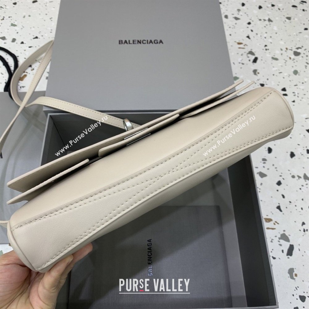 Balenciaga Bel Air Clutch Bag in Lambskin Leather Beige 2026 843943 (JM-260403043)