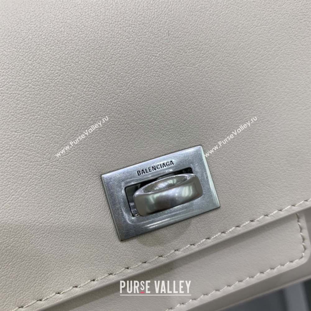 Balenciaga Bel Air Clutch Bag in Lambskin Leather Beige 2026 843943 (JM-260403043)