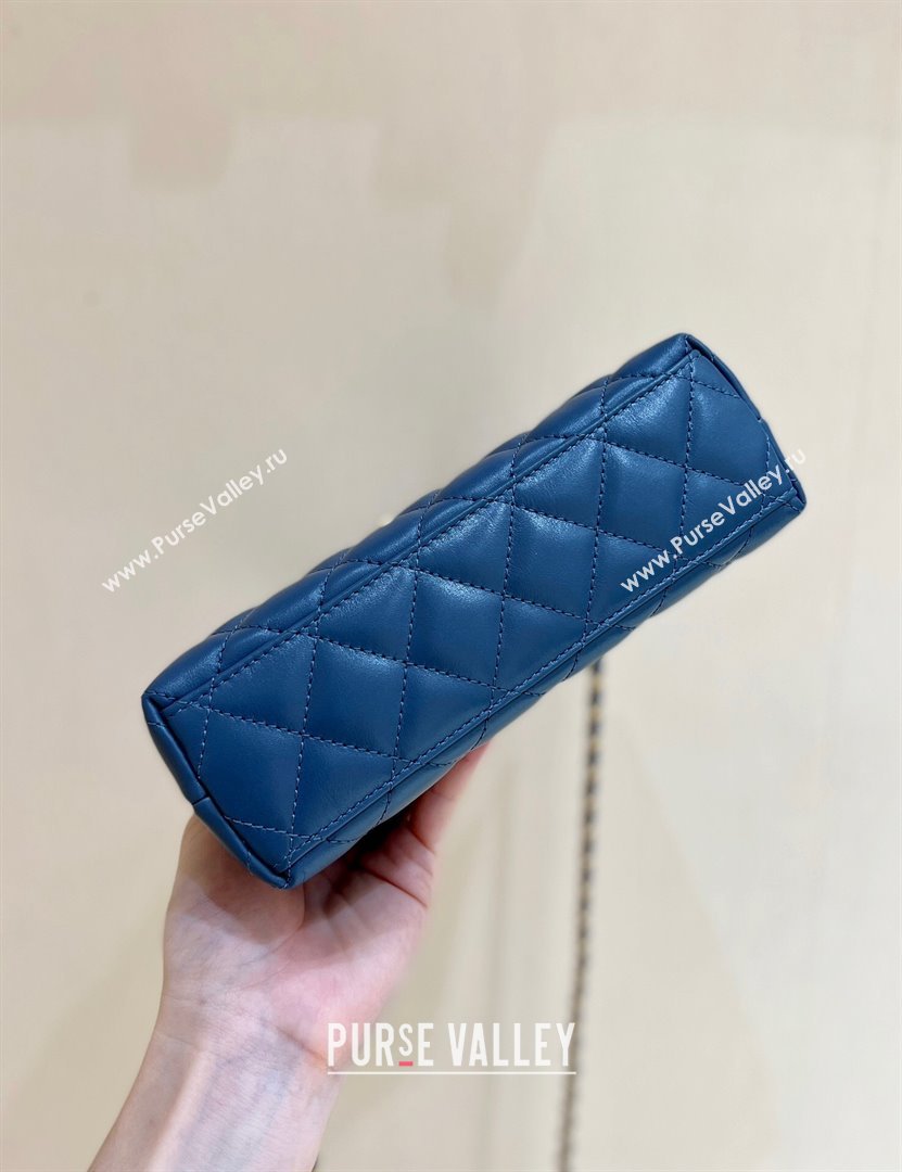 Chanel Mini Shopping Bag in Shiny Calfskin AS4416 Deep Blue 2024 Top Quality (SHUNY-24091205 )