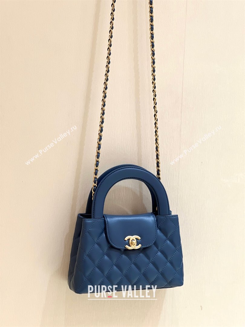 Chanel Mini Shopping Bag in Shiny Calfskin AS4416 Deep Blue 2024 Top Quality (SHUNY-24091205 )