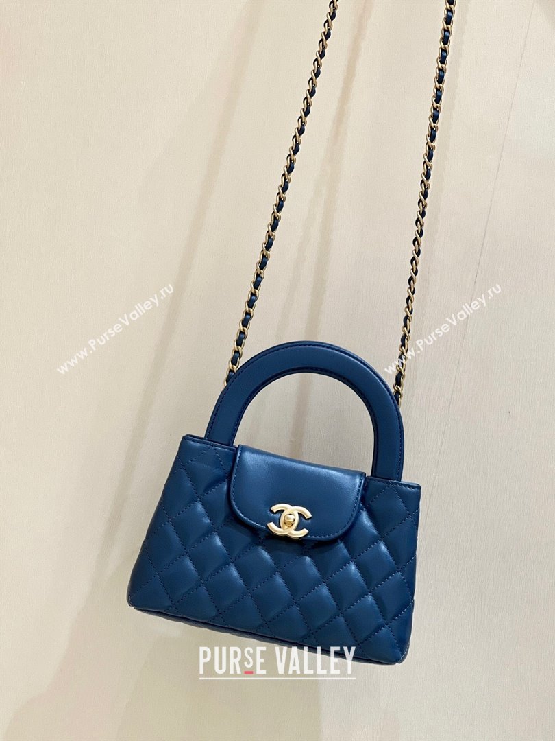 Chanel Mini Shopping Bag in Shiny Calfskin AS4416 Deep Blue 2024 Top Quality (SHUNY-24091205 )