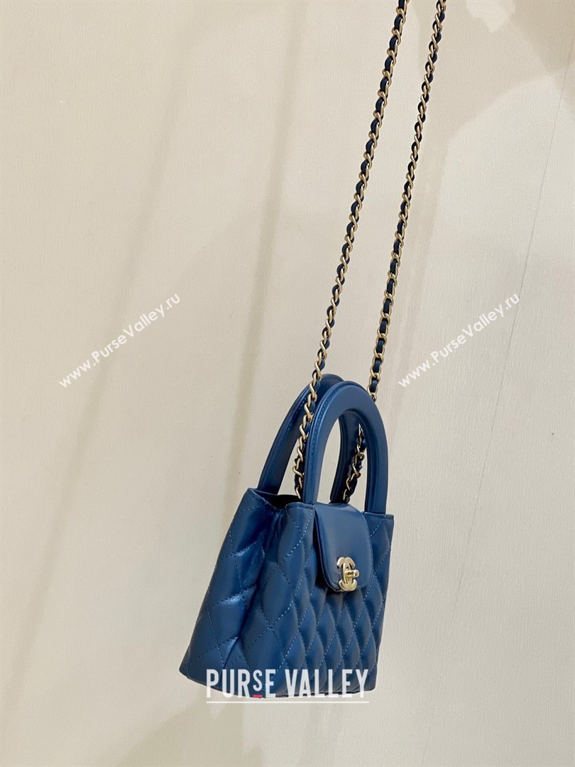 Chanel Mini Shopping Bag in Shiny Calfskin AS4416 Deep Blue 2024 Top Quality (SHUNY-24091205 )