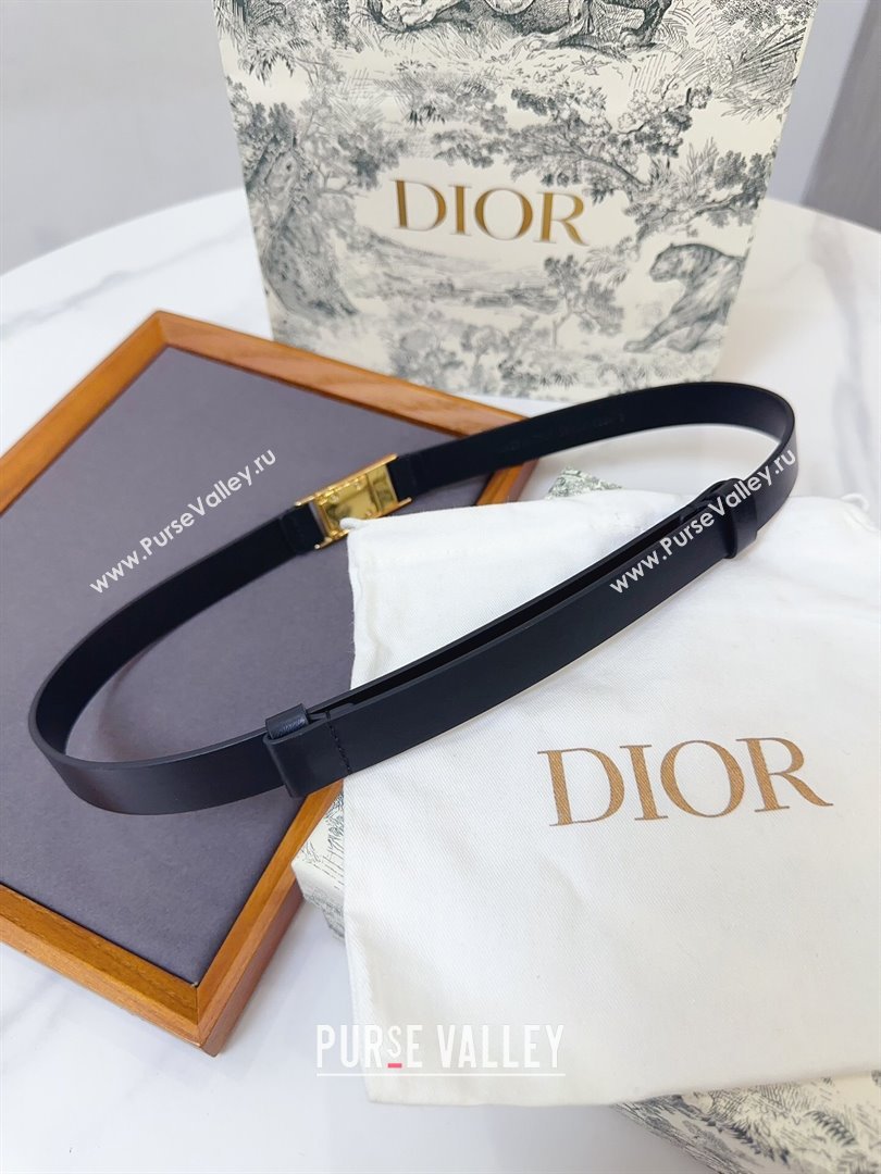 Dior Smooth Calfskin Belt Black 2024 (YANG-24072411)