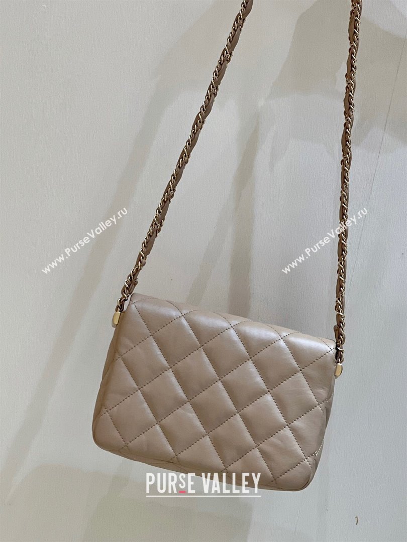 Chanel 19 Aged Calfskin Flap Bag AS4423 Brown 2024 Top Quality (SHUNY-24091202)