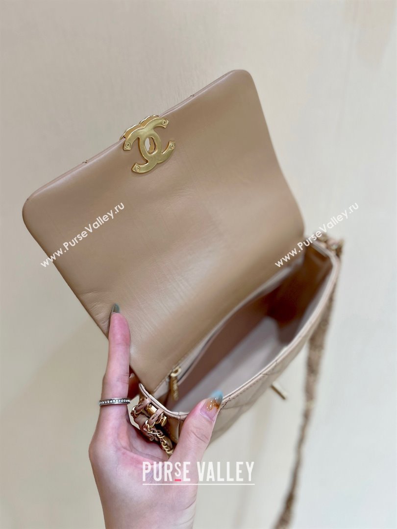 Chanel 19 Aged Calfskin Flap Bag AS4423 Brown 2024 Top Quality (SHUNY-24091202)