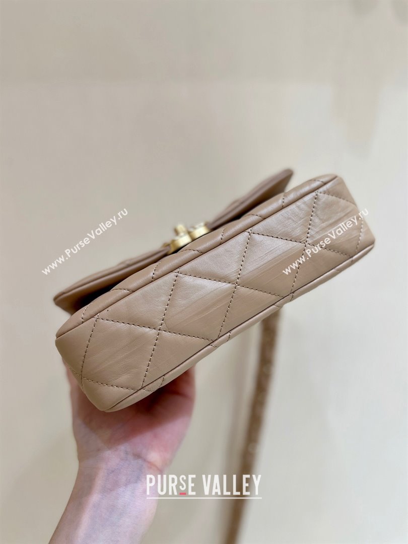 Chanel 19 Aged Calfskin Flap Bag AS4423 Brown 2024 Top Quality (SHUNY-24091202)