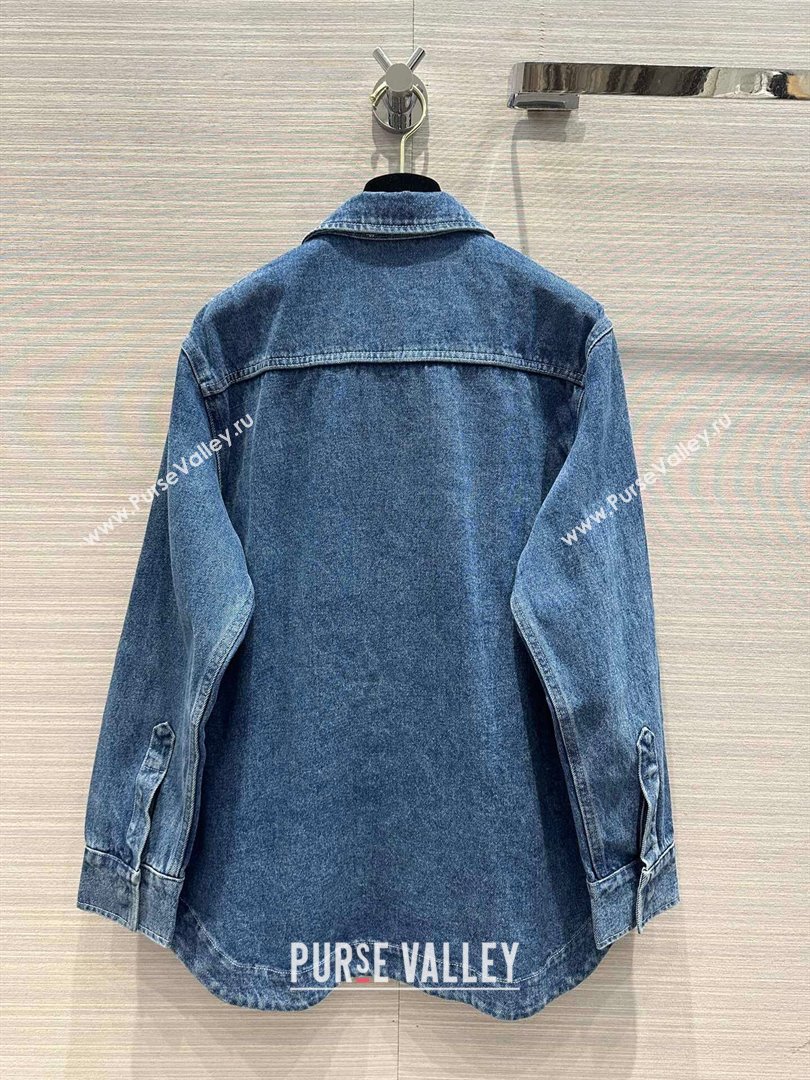 Fendi Denim Shirt and Skirt F022303 Blue 2024 (Q-24022303)