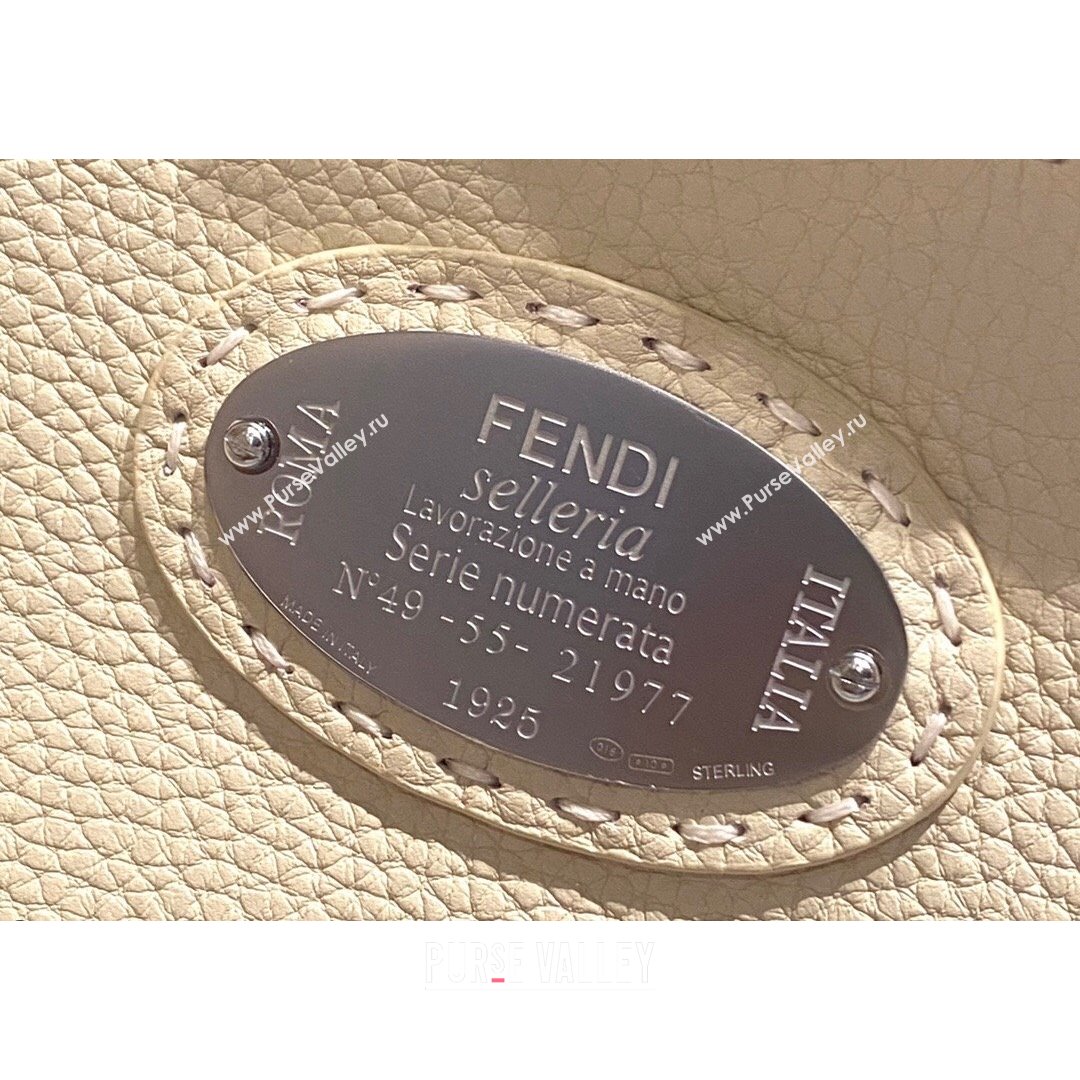 Fendi Peekaboo ISeeU Medium Selleria Bag in Grained Calfskin Dark Grey 2021 (CL-21090627)