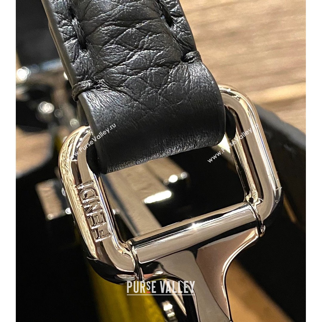 Fendi Peekaboo ISeeU Medium Selleria Bag in Grained Calfskin Black 2021 (CL-21090628)