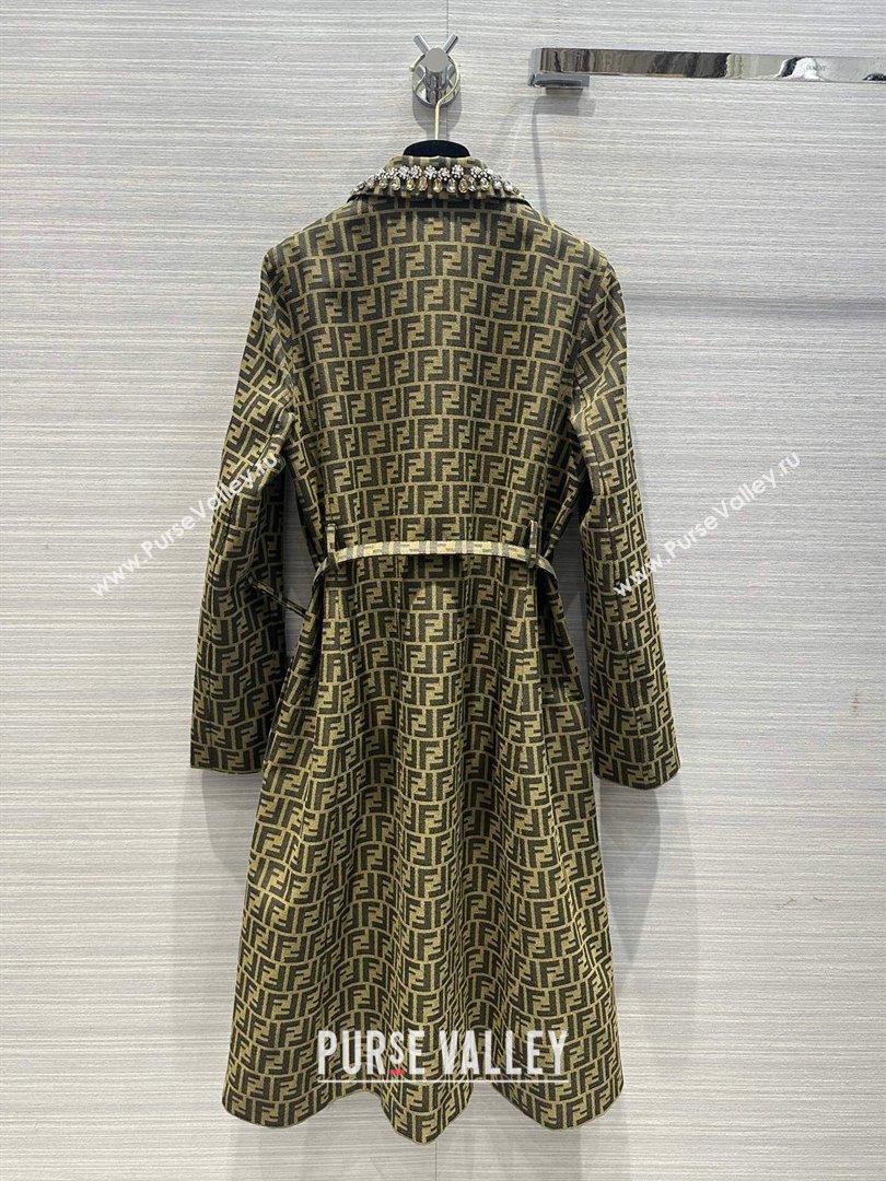 Fendi FF Coat F022306 Brown 2024 (Q-24022306)