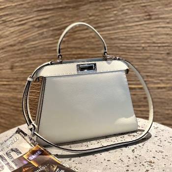 Fendi Peekaboo ISeeU Medium Selleria Bag in Grained Calfskin White 2021 (CL-21090630)