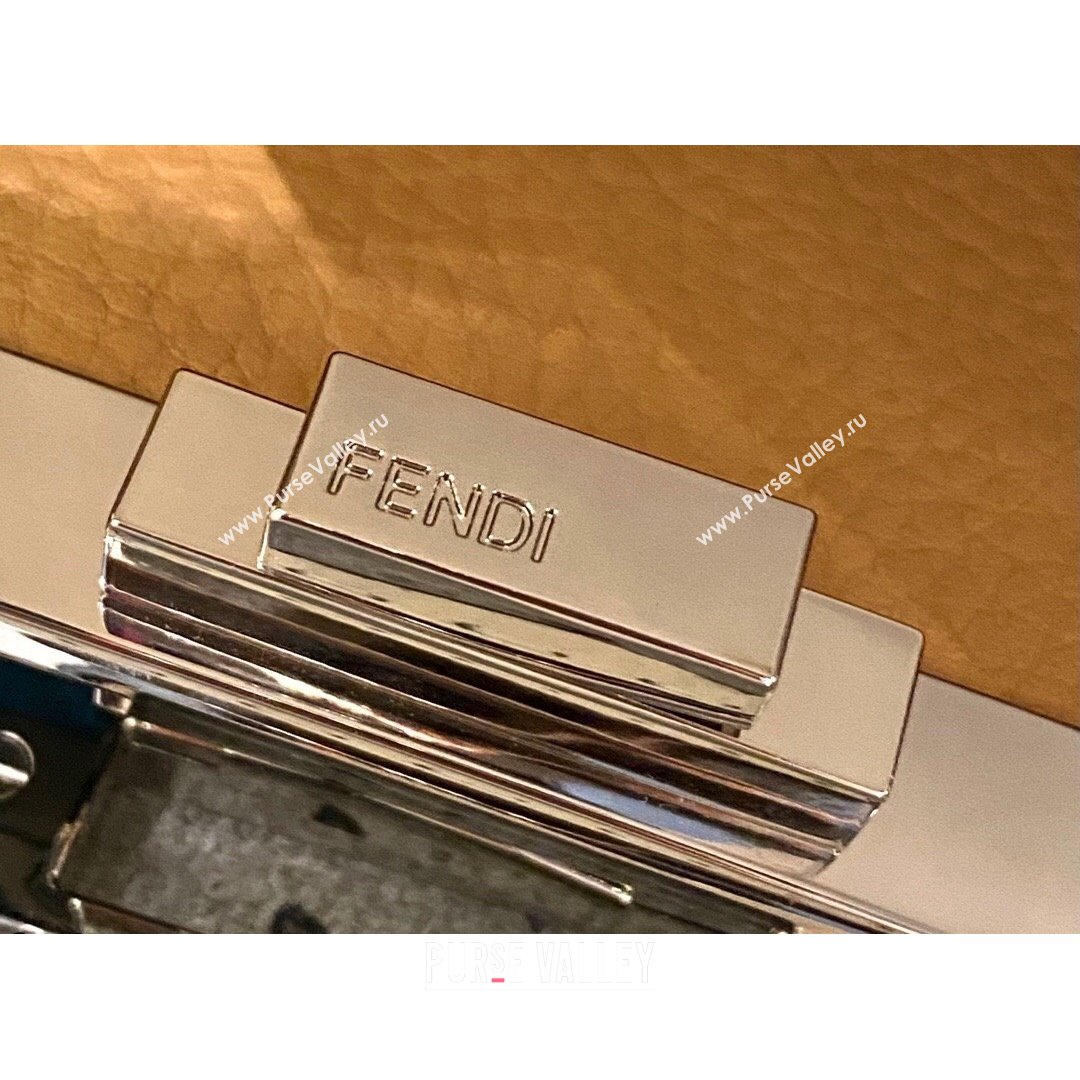 Fendi Peekaboo ISeeU Medium Selleria Bag in Grained Calfskin White 2021 (CL-21090630)