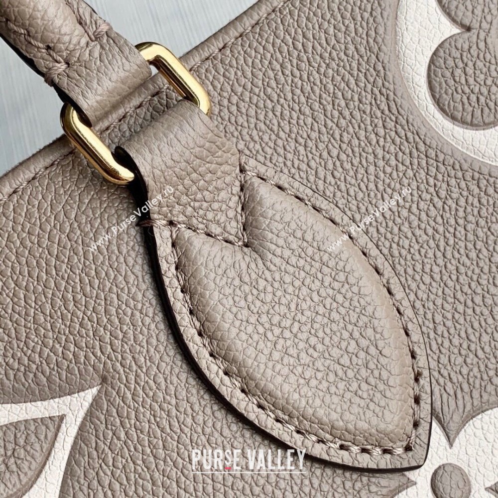 Louis Vuitton OnTheGo MM Tote Bag in Monogram Empreinte Leather Grey/Beige M45494 2024 (K-25010801)