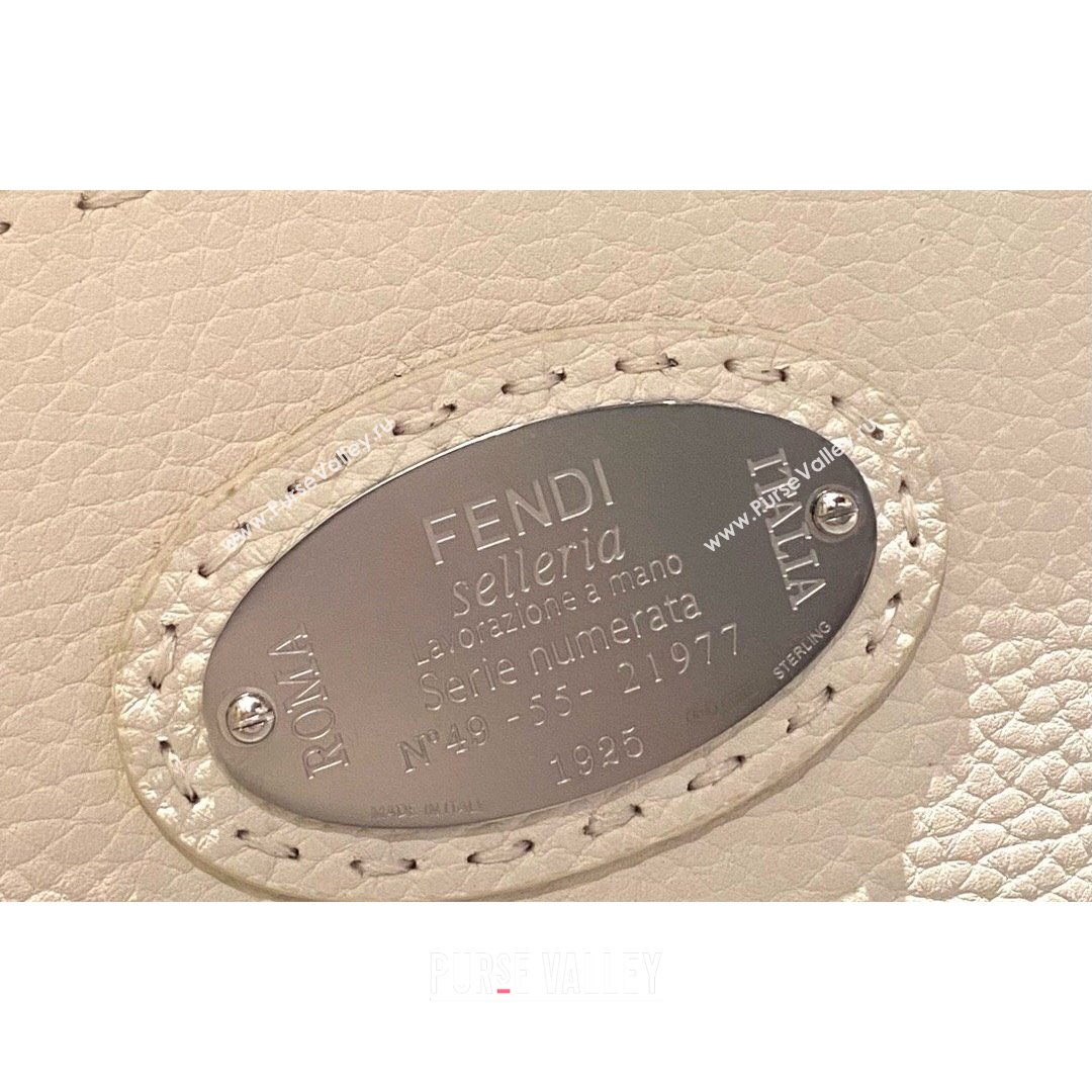 Fendi Peekaboo ISeeU Medium Selleria Bag in Grained Calfskin Caramel Brown 2021 (CL-21090629)