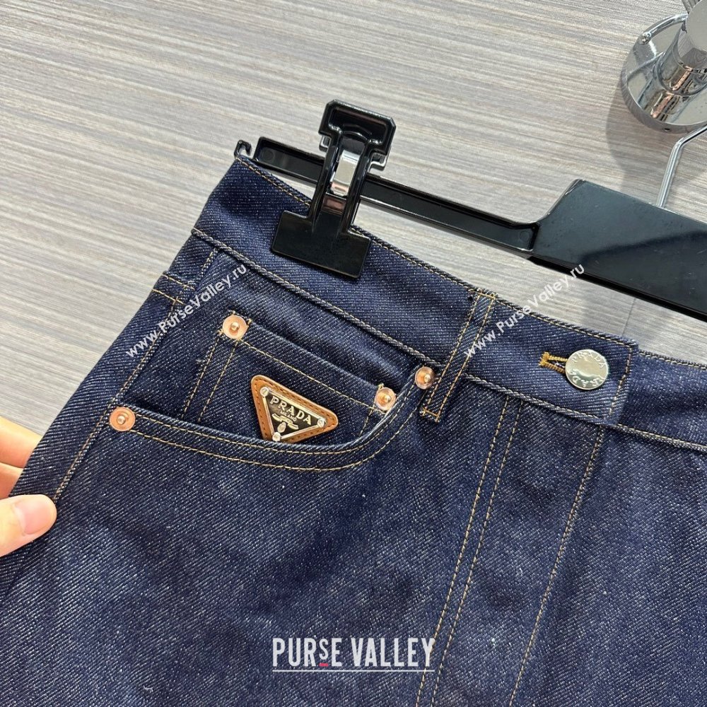 Prada Denim Skirt P053128 Blue 2024 (Q-24053128)