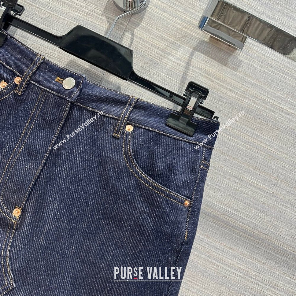 Prada Denim Skirt P053128 Blue 2024 (Q-24053128)