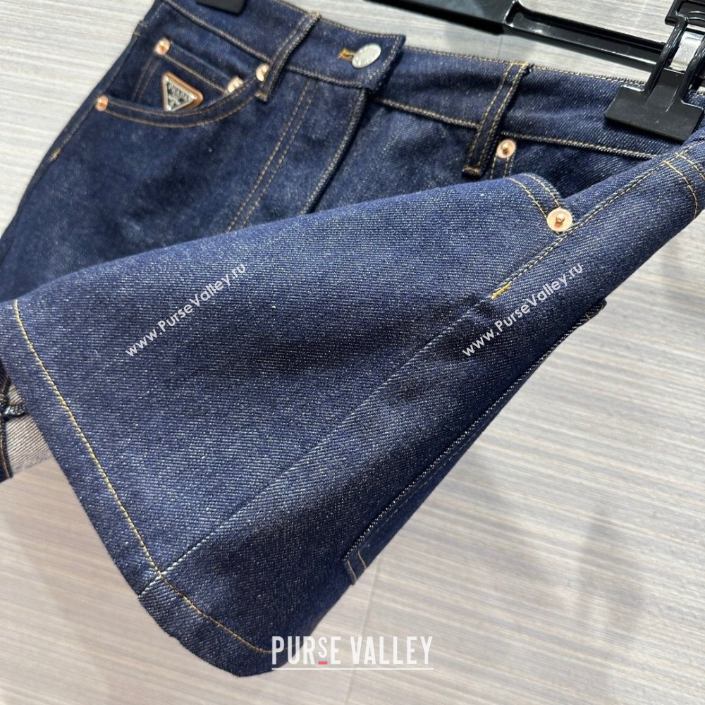 Prada Denim Skirt P053128 Blue 2024 (Q-24053128)