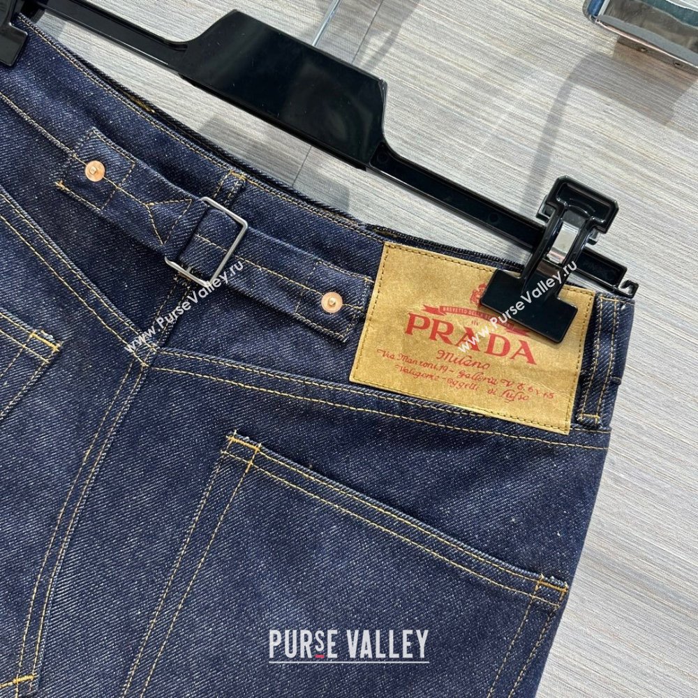 Prada Denim Skirt P053128 Blue 2024 (Q-24053128)