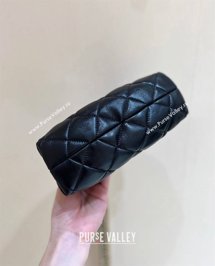 Chanel Lambskin Hobo Bag with Chains AS4966 Black 2024 Top Quality (SHUNY-24091216)