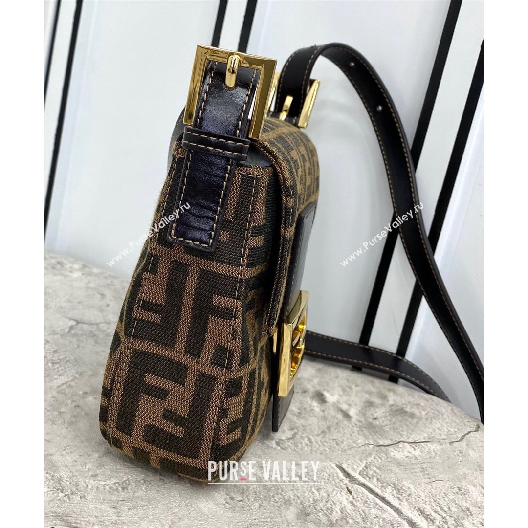 Fendi Vintage FF Canvas Hobo Mini Bag 0153 Brown 2021 (CL-21090645)