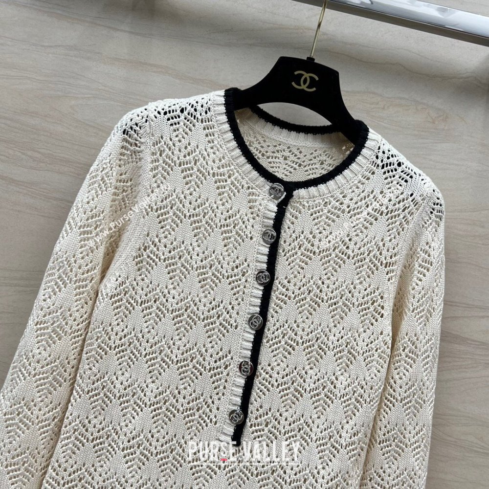 Chanel Wool Dress CH022316 White 2024 (Q-24022316)