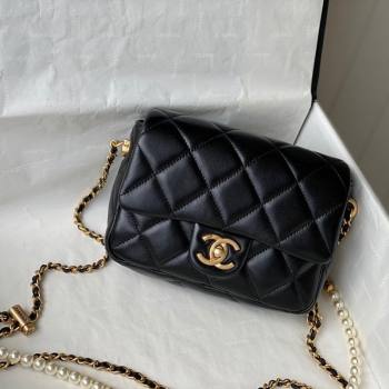 Chanel Lambskin Mini Flap Bag AS2855 Black 2021 (SM-21123023)