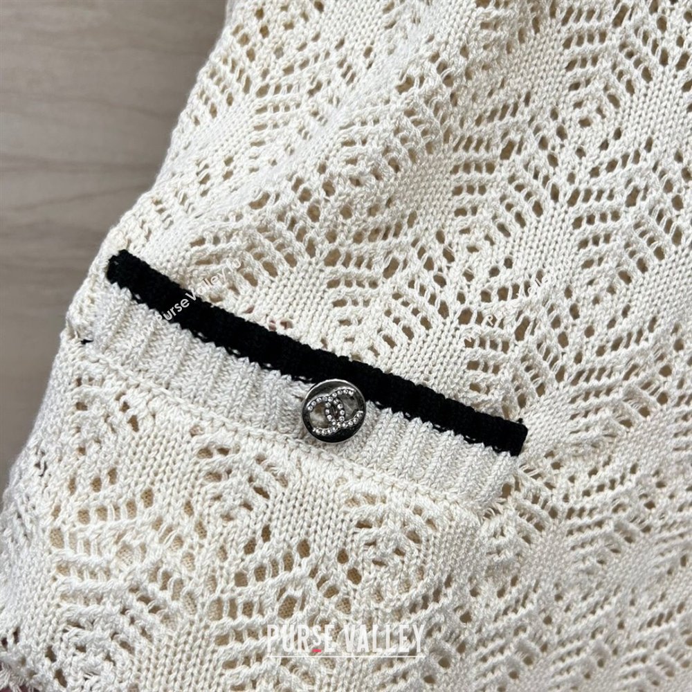 Chanel Wool Dress CH022316 White 2024 (Q-24022316)