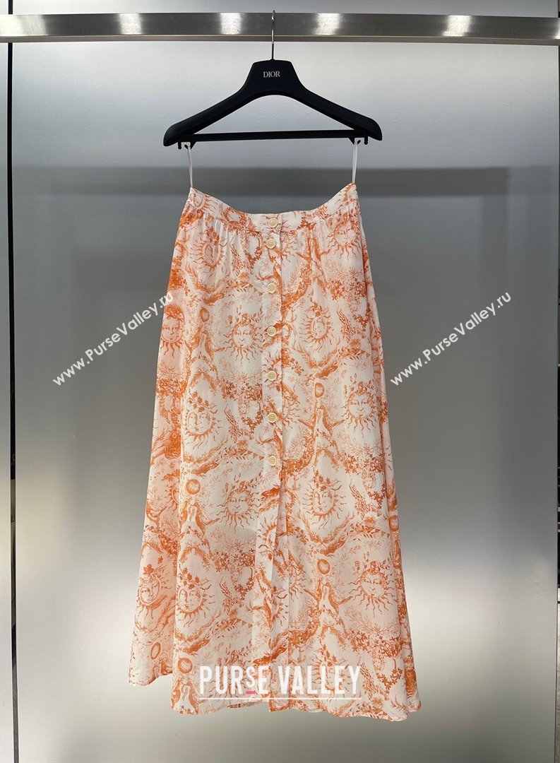 Dior Skirt D6508 Orange 2024 (Q-24060508)