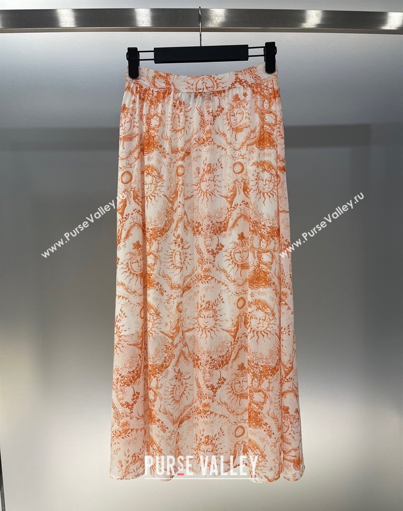 Dior Skirt D6508 Orange 2024 (Q-24060508)