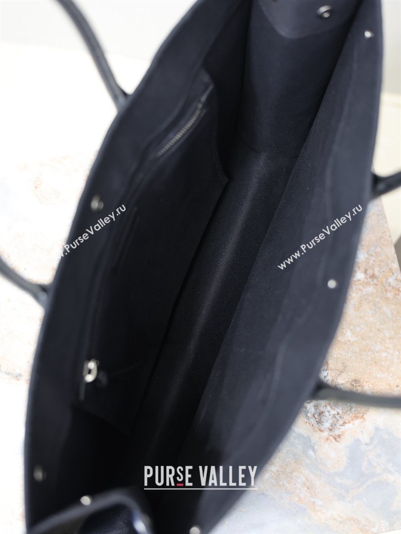 Saint Laurent Rive Gauche Large Tote bag in Woven Black 2026 509415 (MHUI-260403066)