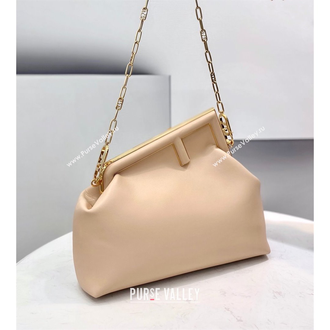 Fendi First Medium Leather Bag Nude 2021 80018L (CL-21090602)