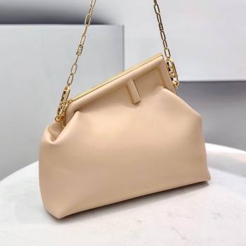 Fendi First Medium Leather Bag Nude 2021 80018L (CL-21090602)