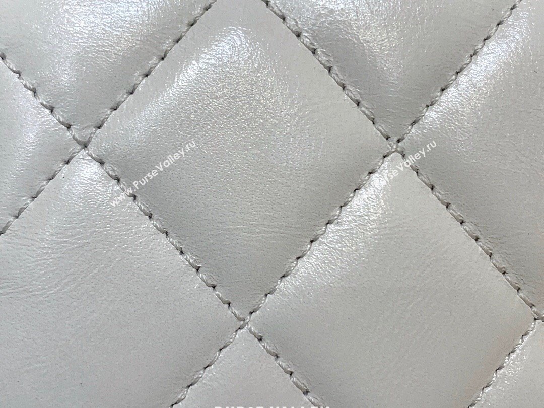 Chanel Quilted Calfskin Mini Flap Bag with Adjustable Strap AS2615 White 2024 TOP Quality (SHUNY-24091215)