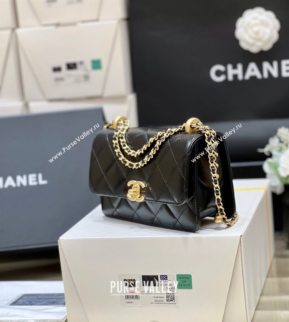 Chanel Quilted Calfskin Mini Flap Bag with Adjustable Strap AS2615 Black 2024 TOP Quality (SHUNY-24091214)