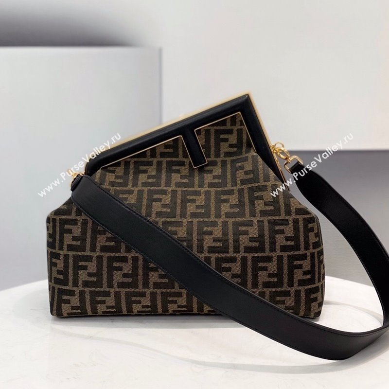 Fendi First Medium FF Canvas Bag Black 2021 80018L (CL-21101845)