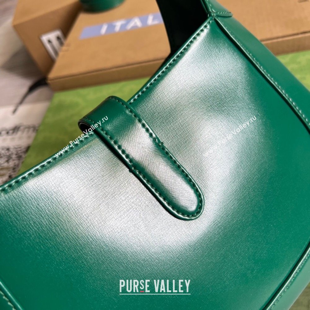 Gucci Jackie 1961 Shiny Leather Small Hobo Bag 鈥?36709 Green 2024 (DS-24041105 )