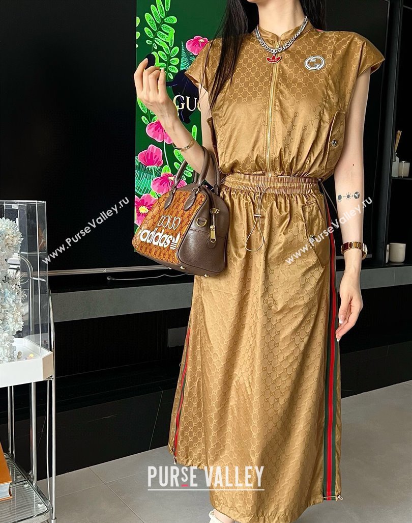 Gucci GG Top and Skirt G6521 Brown 2024 (Q-24060521)